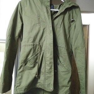 Olive green utility jacket